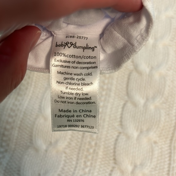 Christening Bib and Shoes - Picture 5 of 8